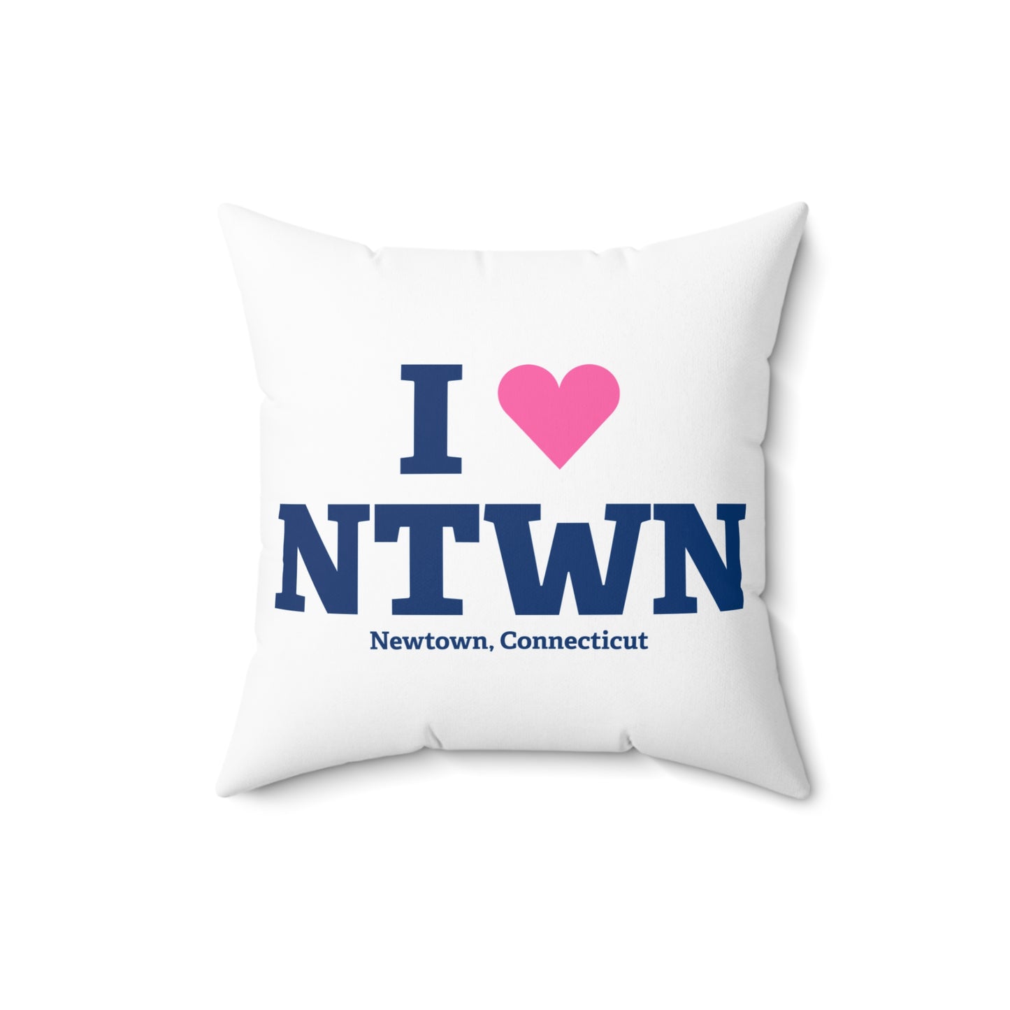 I Heart NTWN Spun Polyester Square Pillow