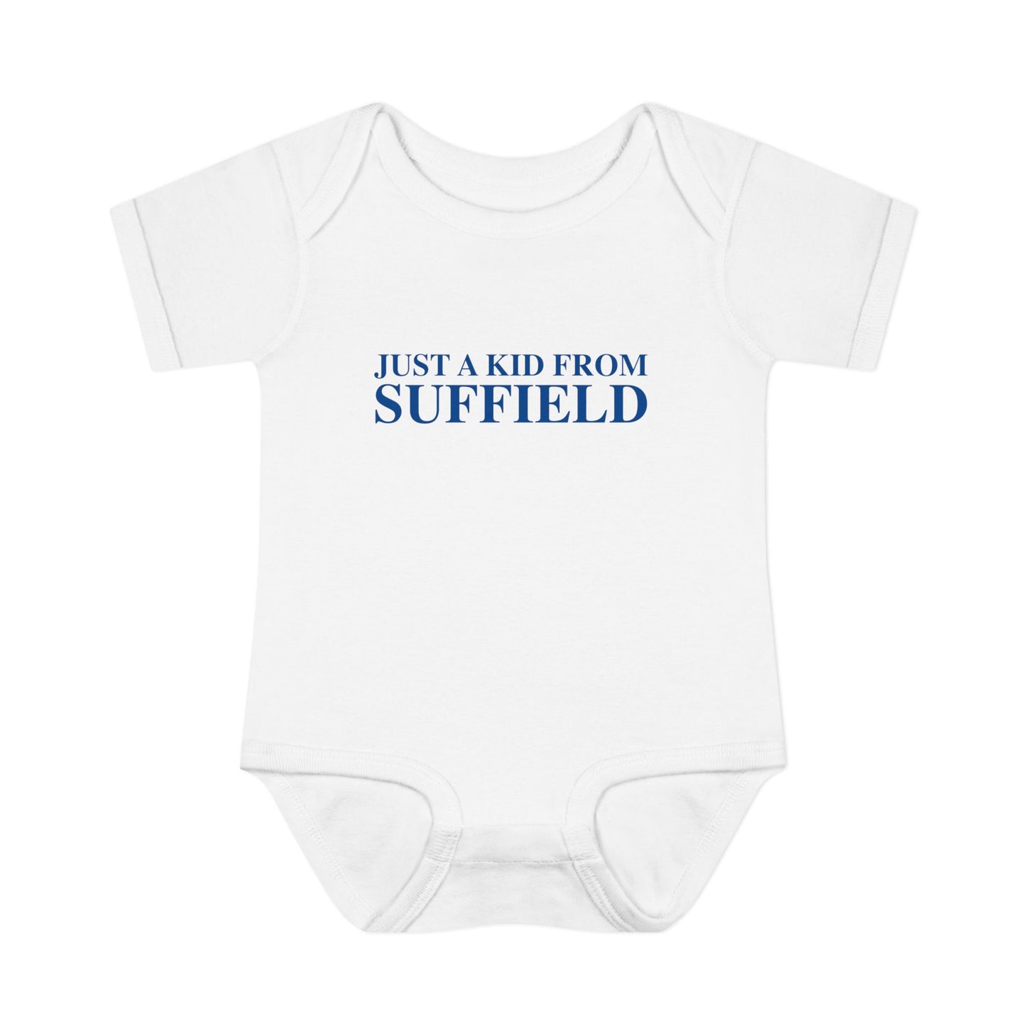 Just a kid from Suffield Infant Baby Rib Bodysuit