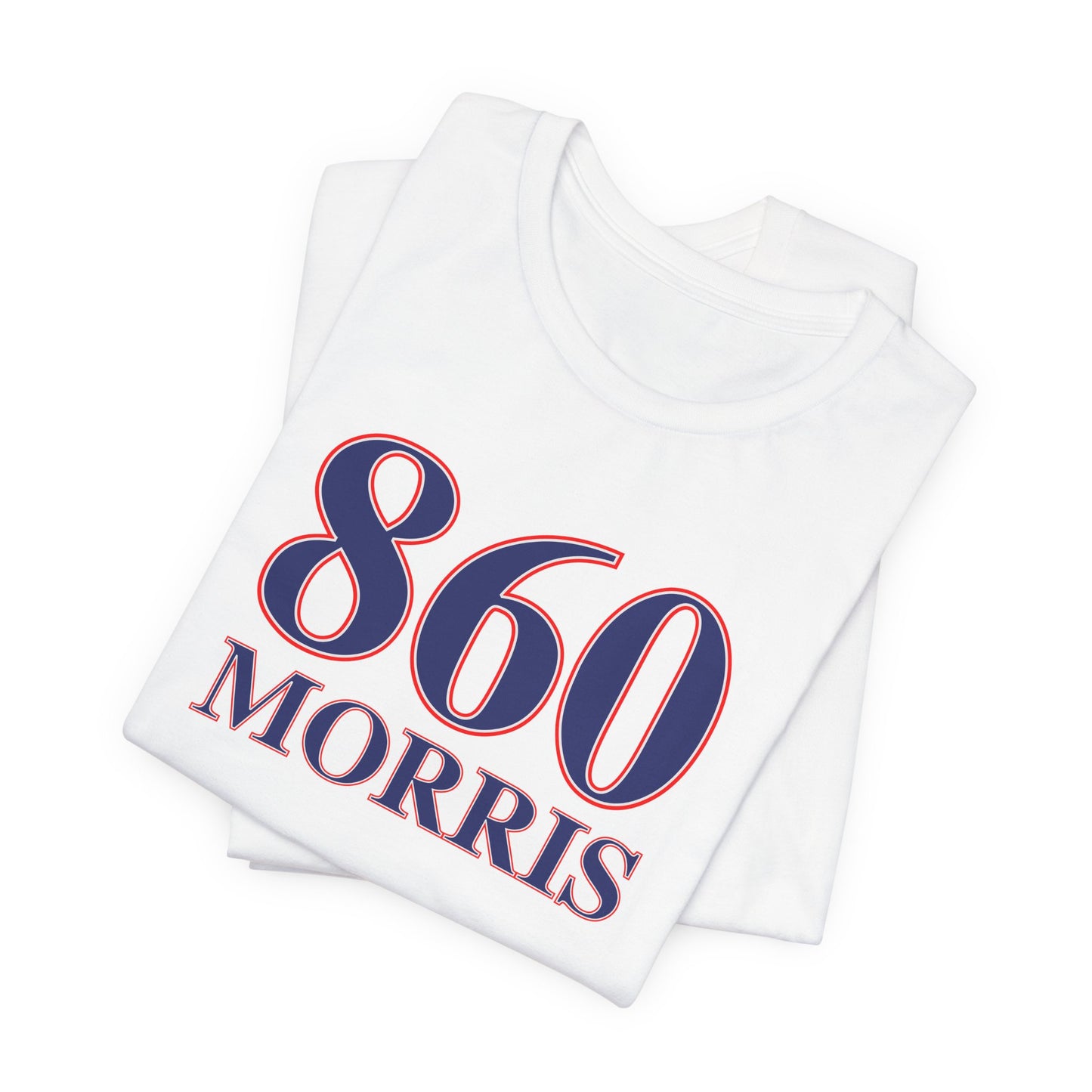 860 Morris Red White & Blue Unisex Jersey Short Sleeve T-Shirt