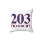 203 Cranbury Red, White & Blue Spun Polyester Square Pillow