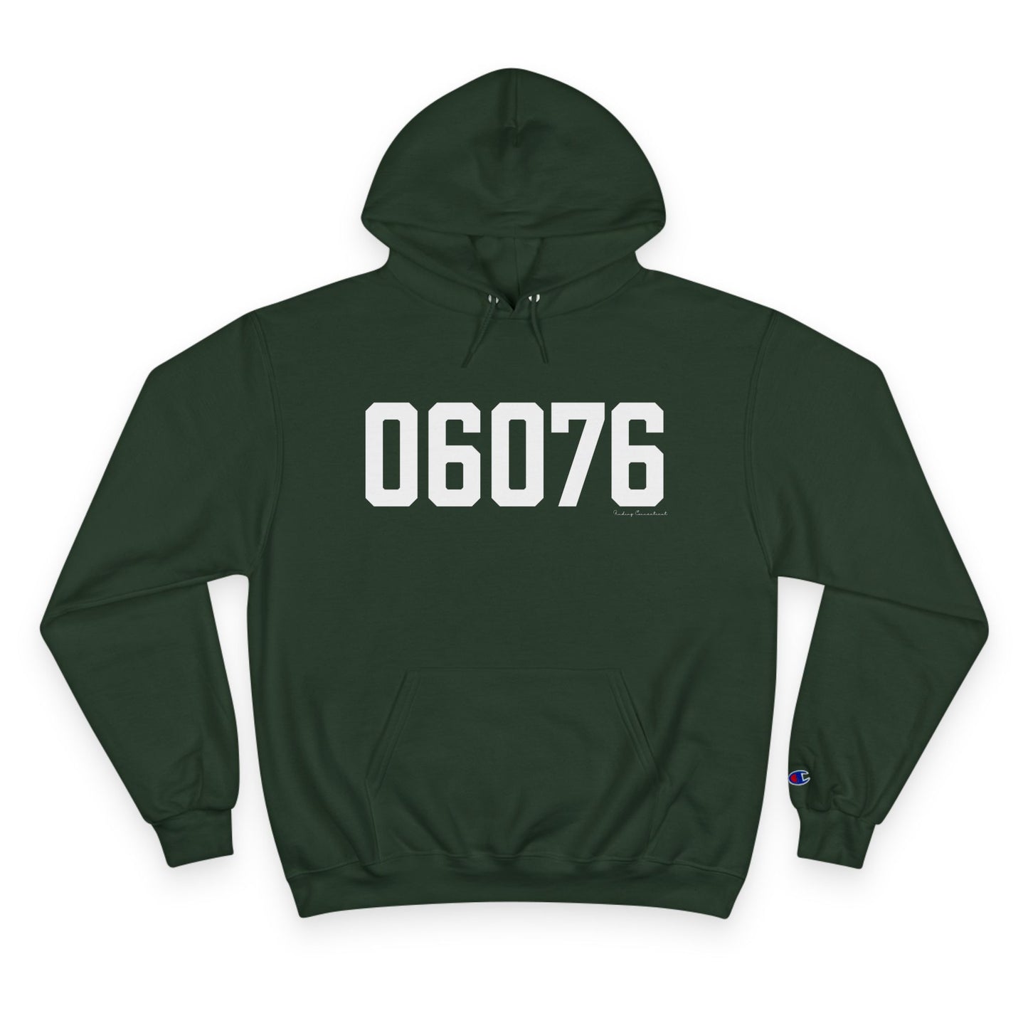 06076 Union CT Zip Code Champion Hoodie