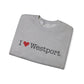 I Heart Westport. Unisex Heavy Blend™ Crewneck Sweatshirt