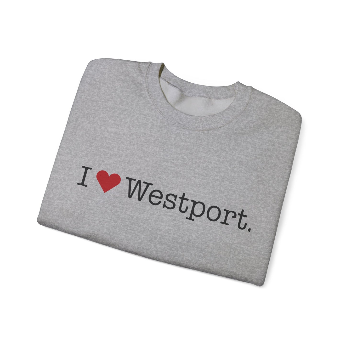 I Heart Westport. Unisex Heavy Blend™ Crewneck Sweatshirt
