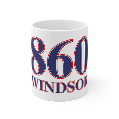 860 Windsor Red, White & Blue Mug 11oz