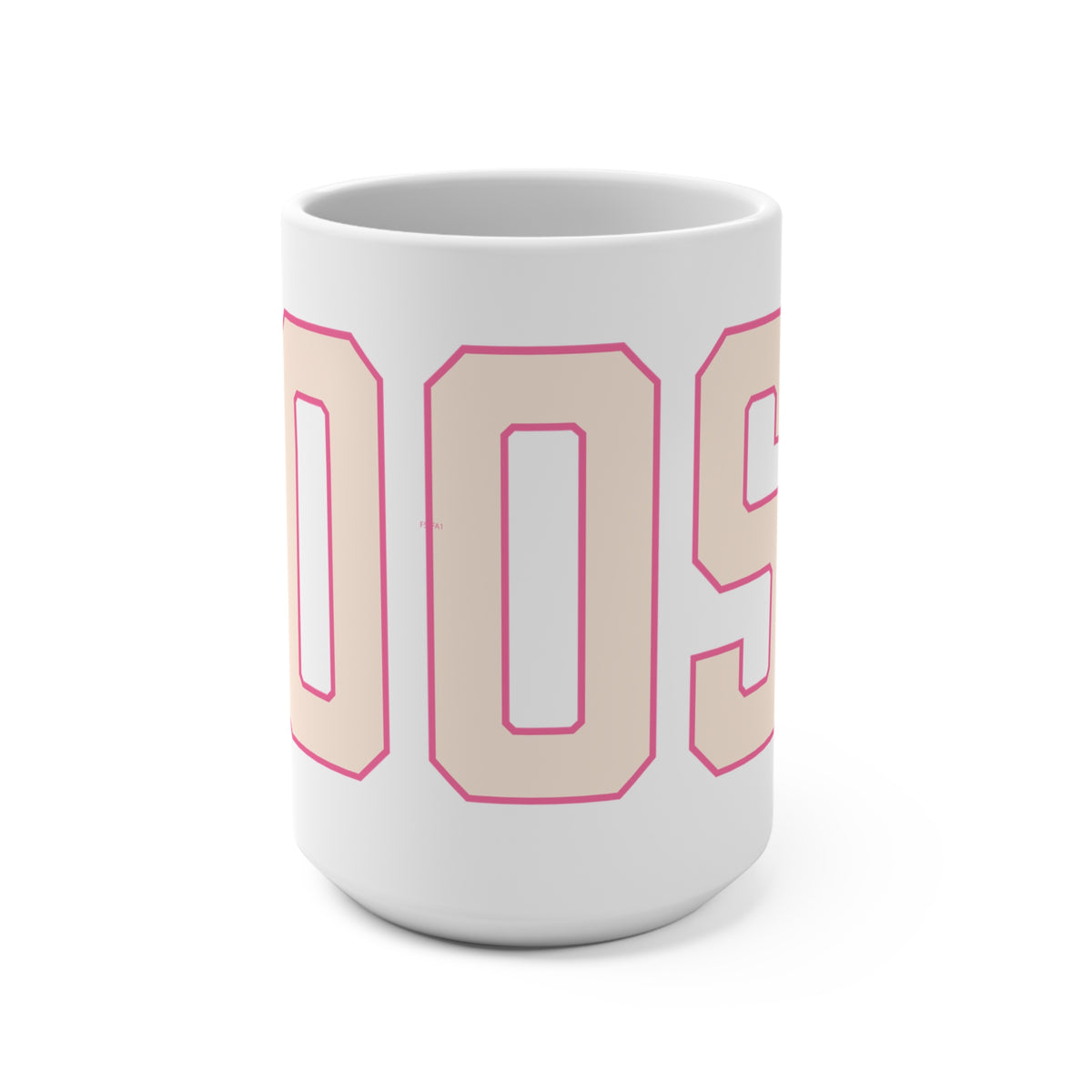 Goose Zip Code Peach & Pink Mug 15oz
