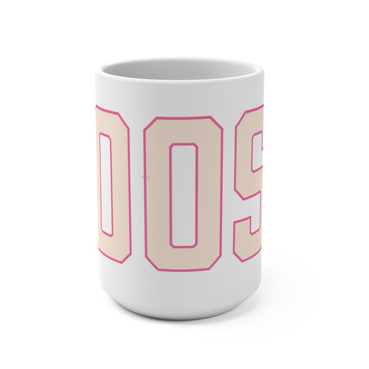 Goose Zip Code Peach & Pink Mug 15oz