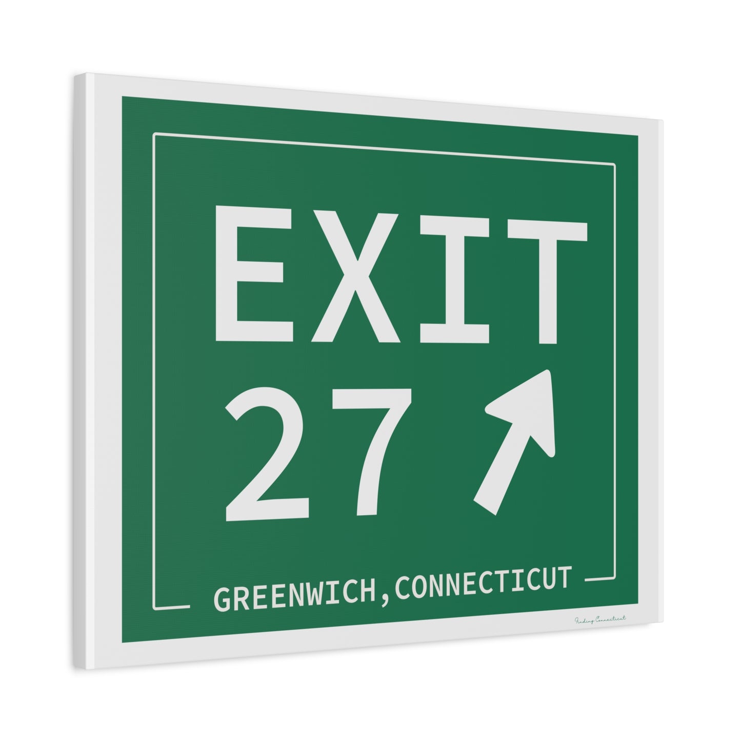 Vintage Exit 29 Merritt Parkway Sign Matte Canvas, Stretched, 1.25"