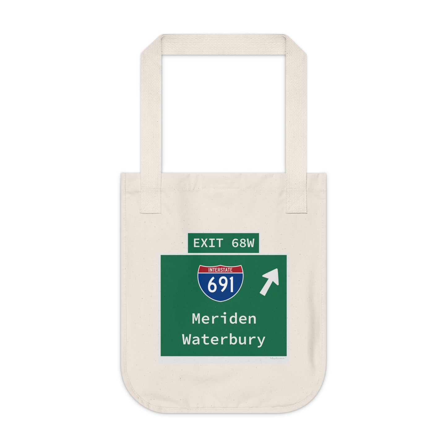 Vintage WCP Exit 68W Organic Canvas Tote Bag