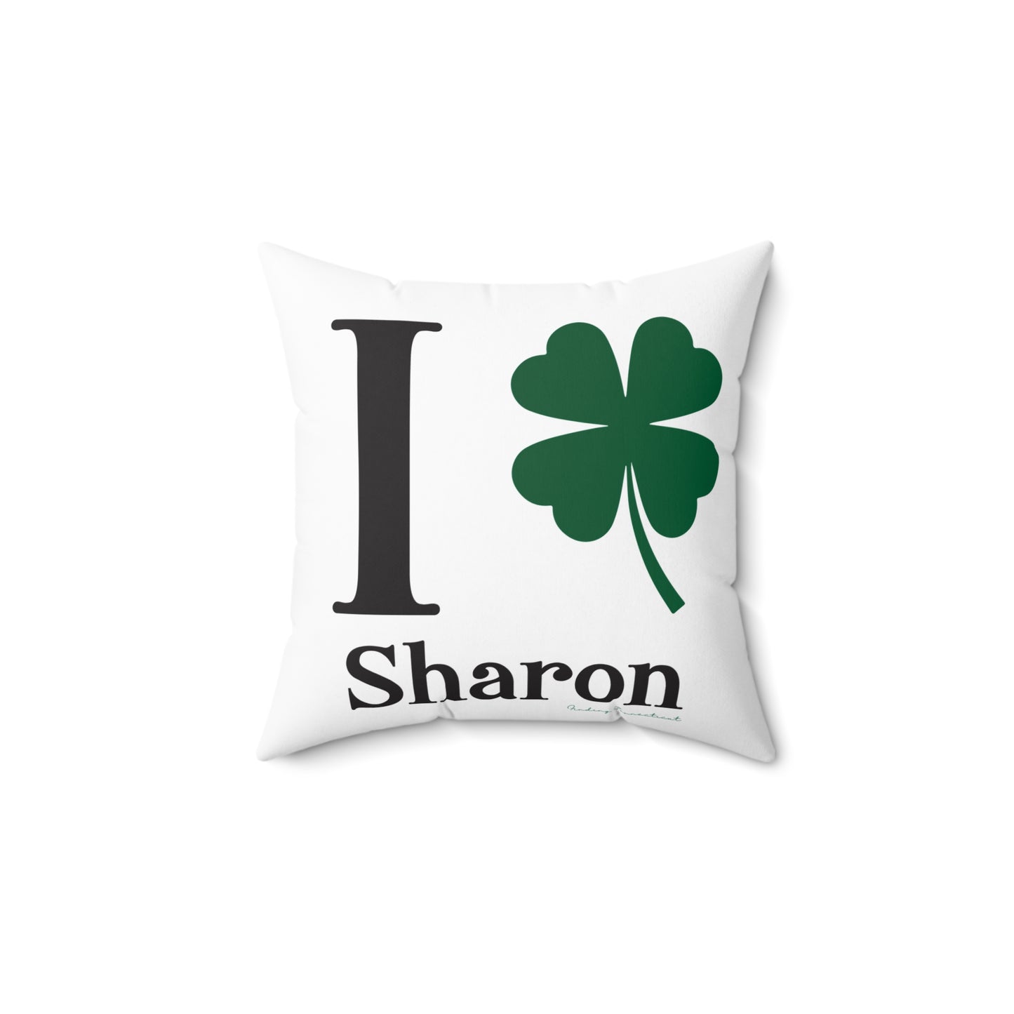 I Clover Sharon Spun Polyester Square Pillow