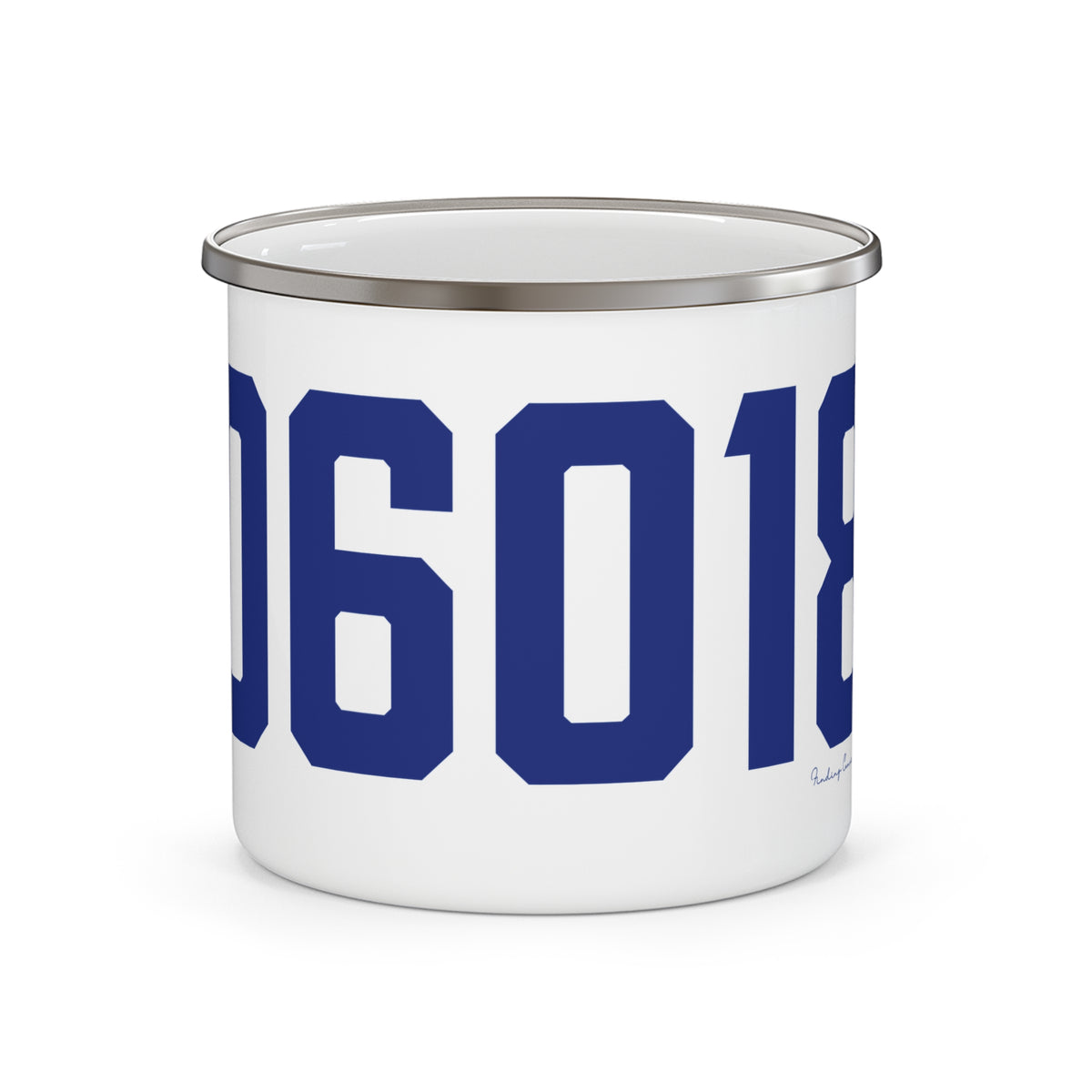 06018 North Canaan Connecticut Zip Code Enamel Camping Mug