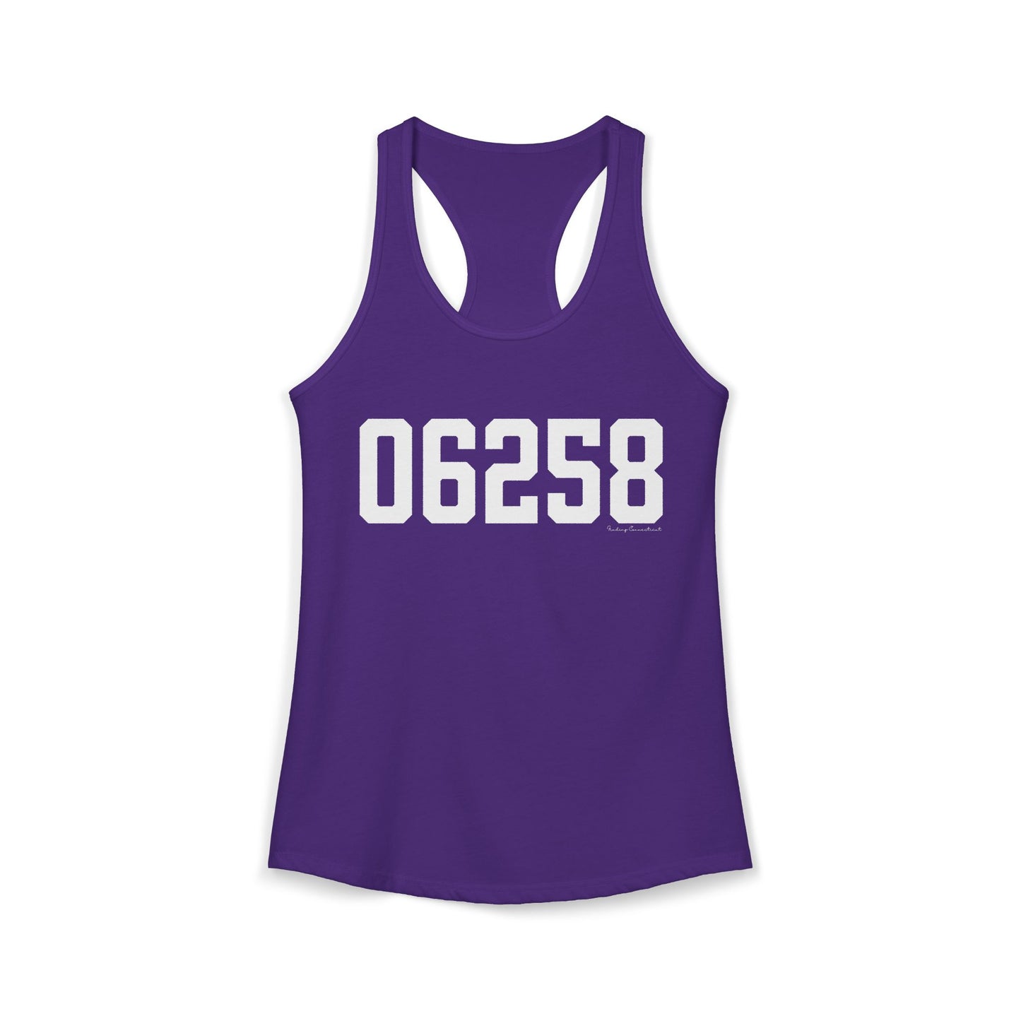 06258 Pomfret CT Zip Code Women's Ideal Racerback Tank Top