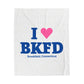 I Heart BKFD Velveteen Plush Blanket