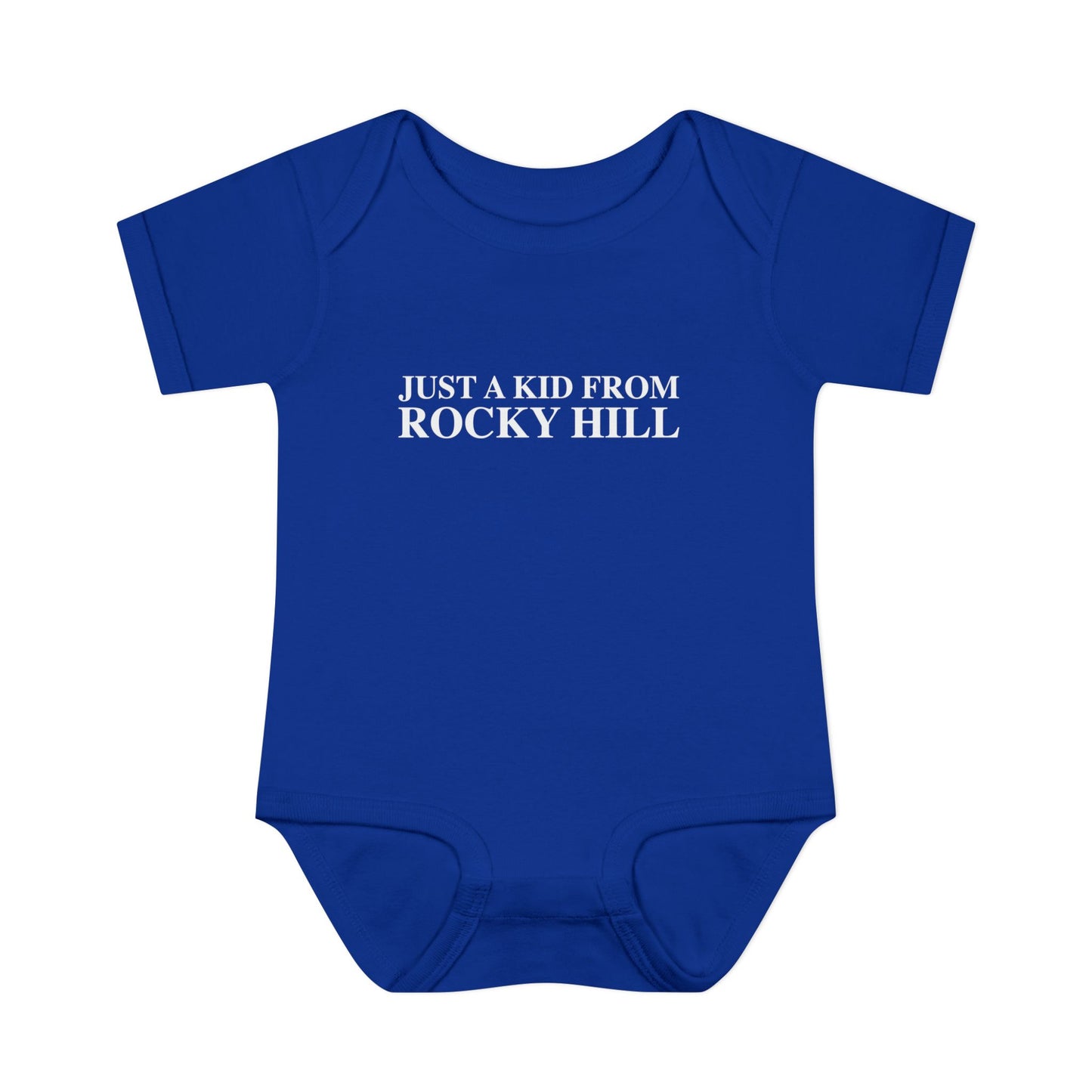 Just a kid from Rocky Hill Infant Baby Rib Bodysuit