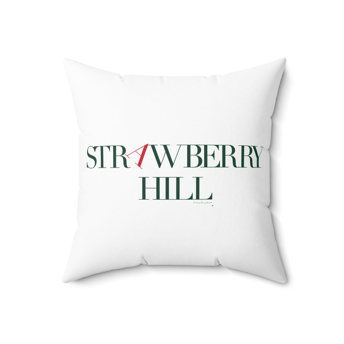41 Tilt Strawberry Hill Spun Polyester Square Pillow