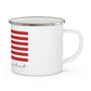 Middlebury Connecticut Flag Enamel Camping Mug