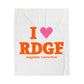 I Heart RDGF Velveteen Plush Blanket