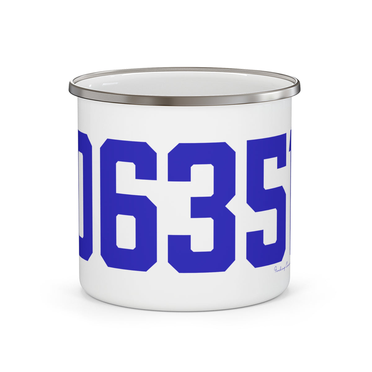 06351 Lisbon Connecticut Zip Code Enamel Camping Mug