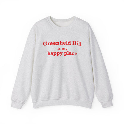 Greenfield Hill is My Happy Place Unisex Heavy Blend™ Crewneck Sweatshirt