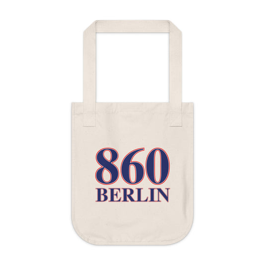 860 Berlin Red, White & Blue Organic Canvas Tote Bag