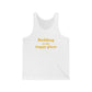Redding Is My Happy Place Unisex Jersey Tank Top
