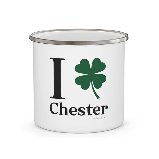 I Clover Chester Enamel Camping Mug