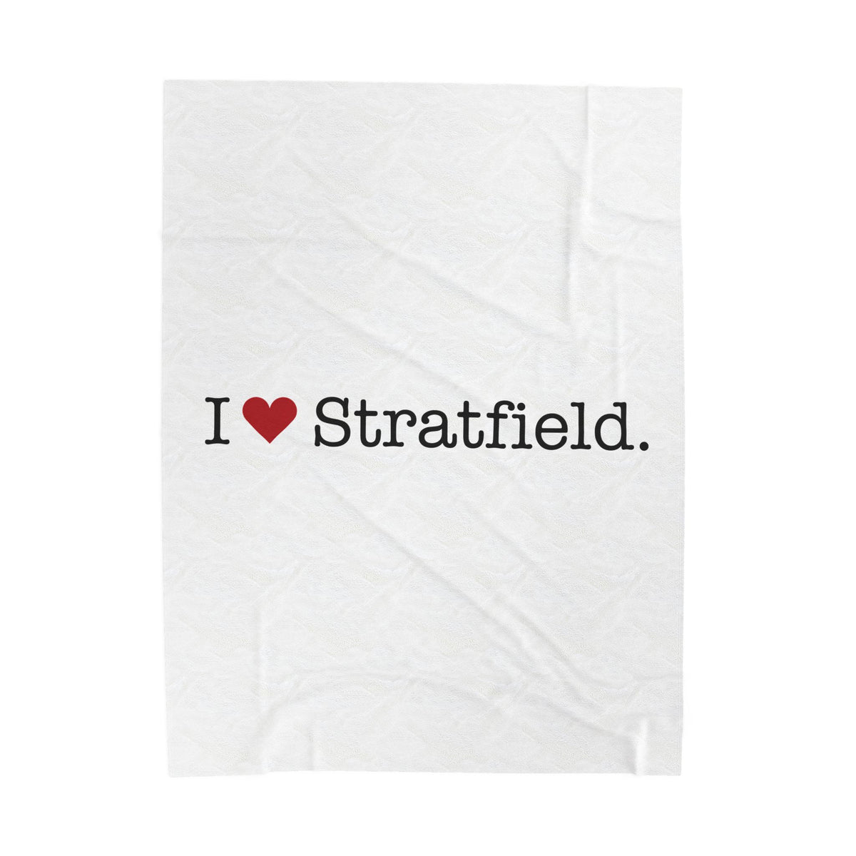 I Heart Stratfield. Velveteen Plush Blanket