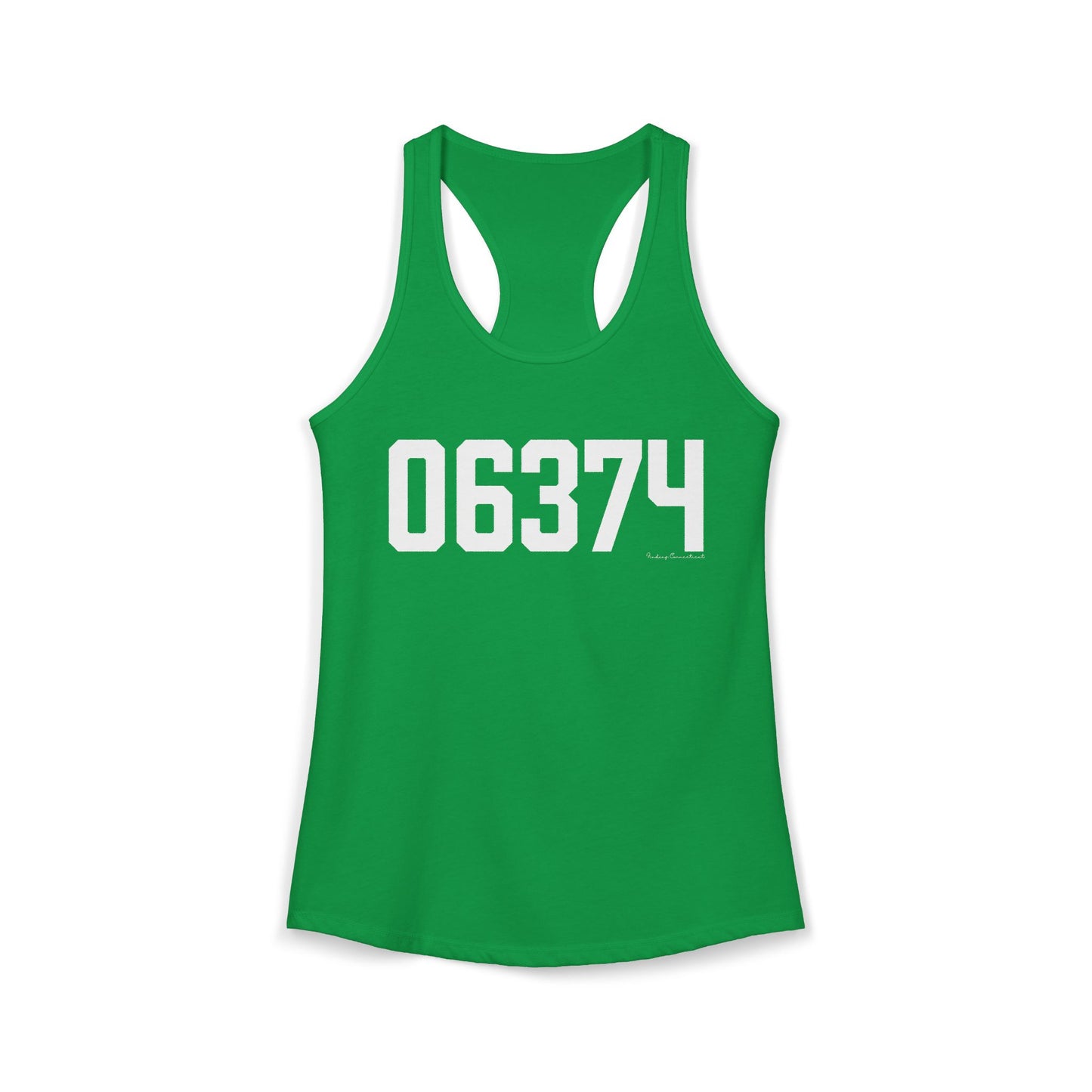 06374 Plainfield CT Zip Code Women's Ideal Racerback Tank Top