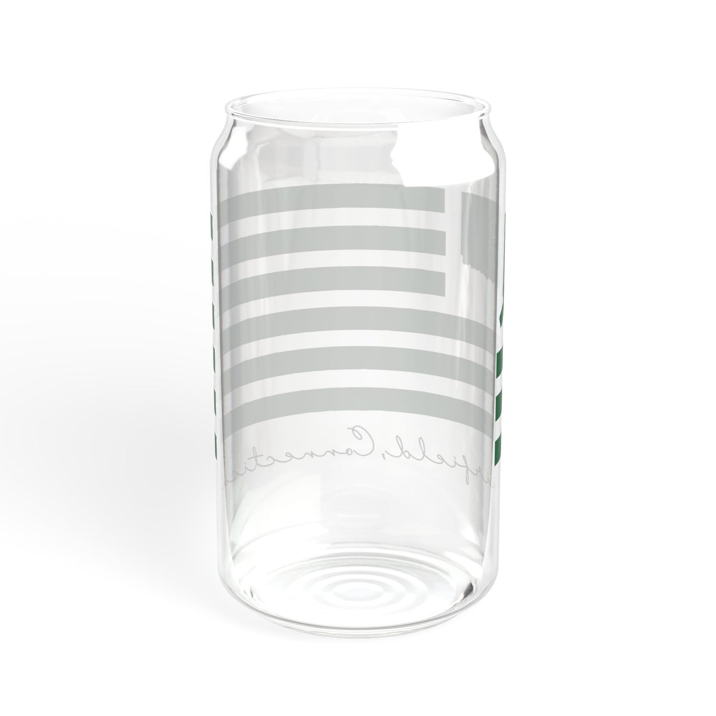 Fairfield Connecticut St Patrick’s Day Flag Sipper Glass, 16oz