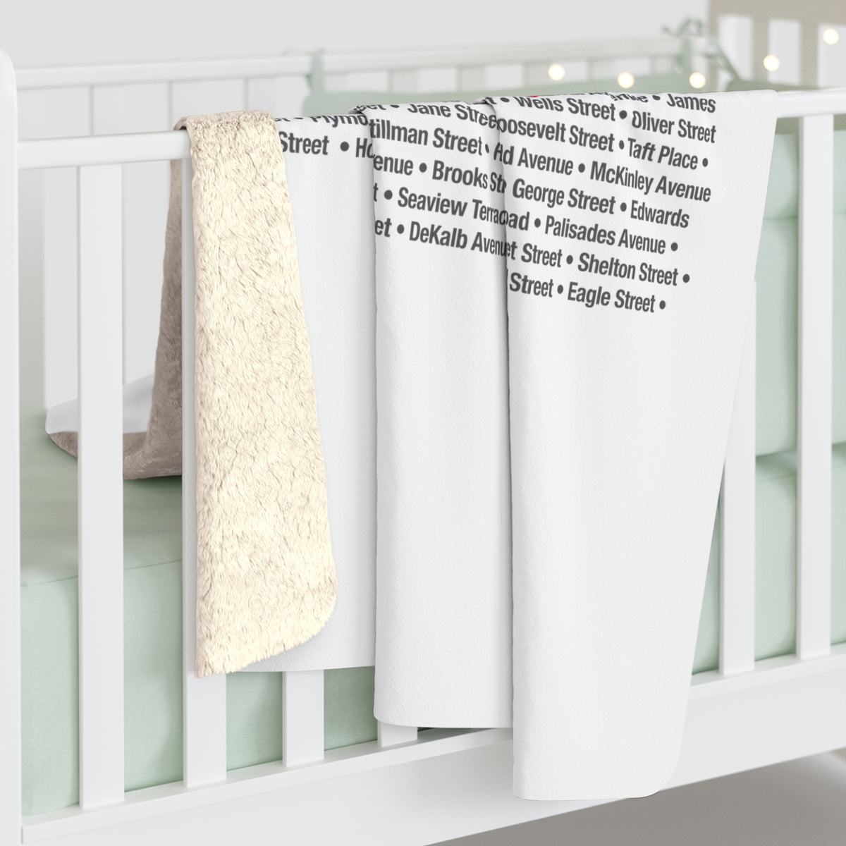 Bridgeport Love Sherpa Fleece Blanket