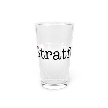I Heart Stratfield. Pint Glass, 16oz