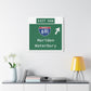 Vintage WCP Exit 68W Matte Canvas, Stretched, 1.25"
