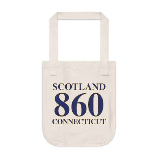 Scotland 860 Connecticut Organic Canvas Tote Bag