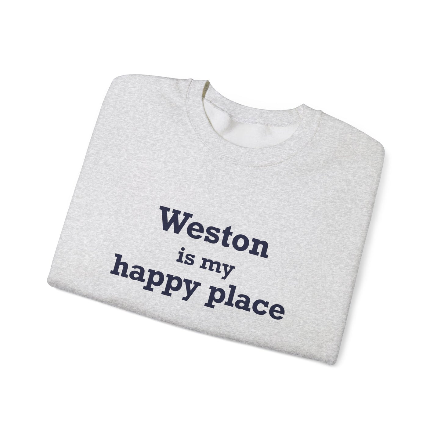 Weston Is My Happy Place  Unisex Heavy Blend™ Crewneck Sweatshirt