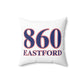 860 Eastford Red, White & Blue Spun Polyester Square Pillow