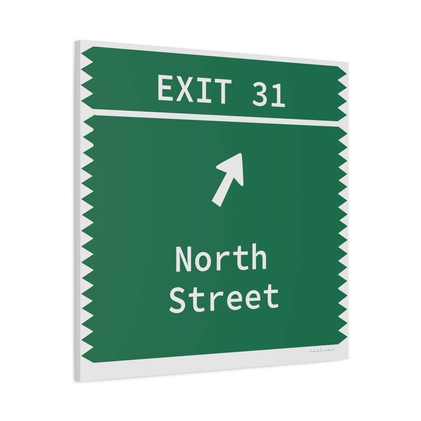 Vintage Merritt Parkway Exit 31 Sign Matte Canvas, Stretched, 1.25"