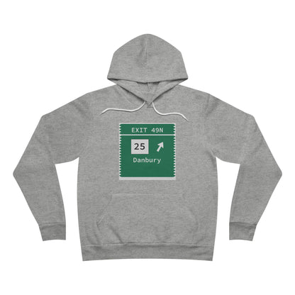 Vintage Merritt Parkway Exit 49N Sign Unisex Sponge Fleece Pullover Hoodie