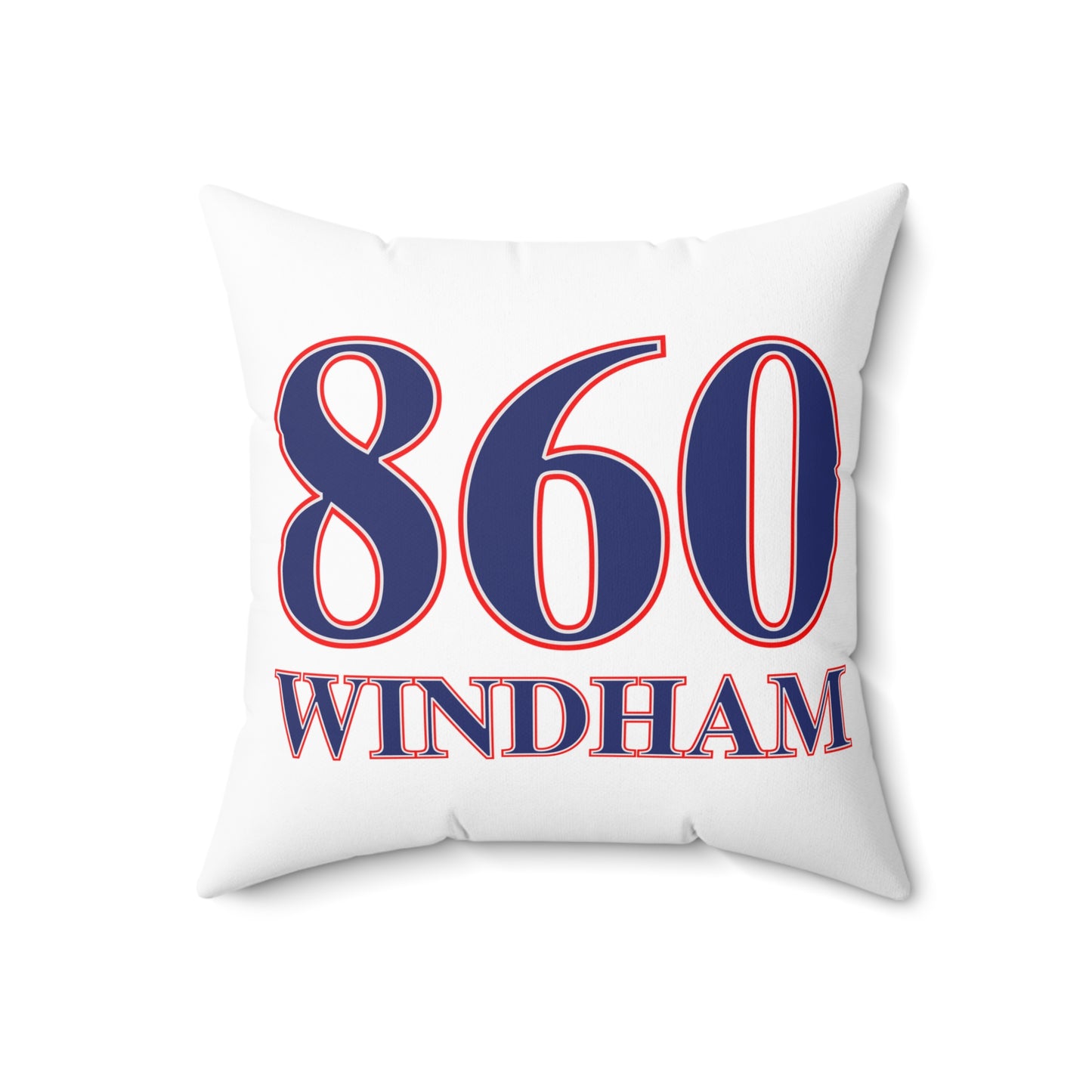860 Windham Red, White & Blue Spun Polyester Square Pillow