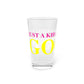 Just a kid listening to Goose - Yellow & Pink Pint Glass, 16oz
