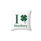 I Clover Simsbury Spun Polyester Square Pillow