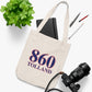 860 Tolland Red, White & Blue Organic Canvas Tote Bag