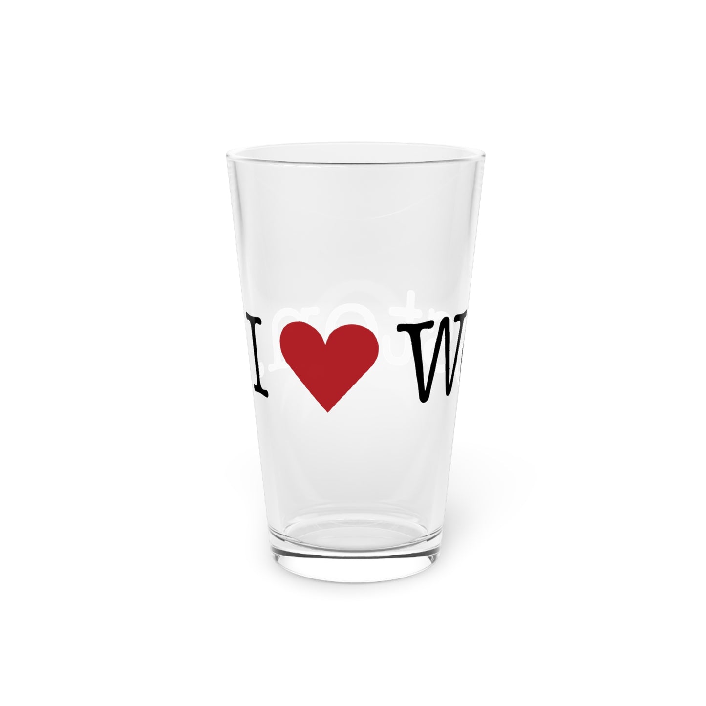 I Heart Weston. Pint Glass, 16oz