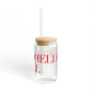 41 Tilt Greenfield Hill Glass Can with Straw and Lid, 16oz