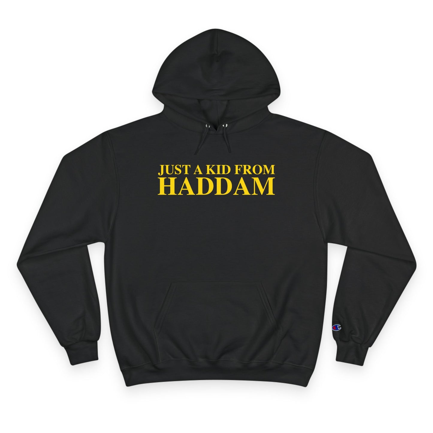 Just a kid from Haddam Champion Hoodie