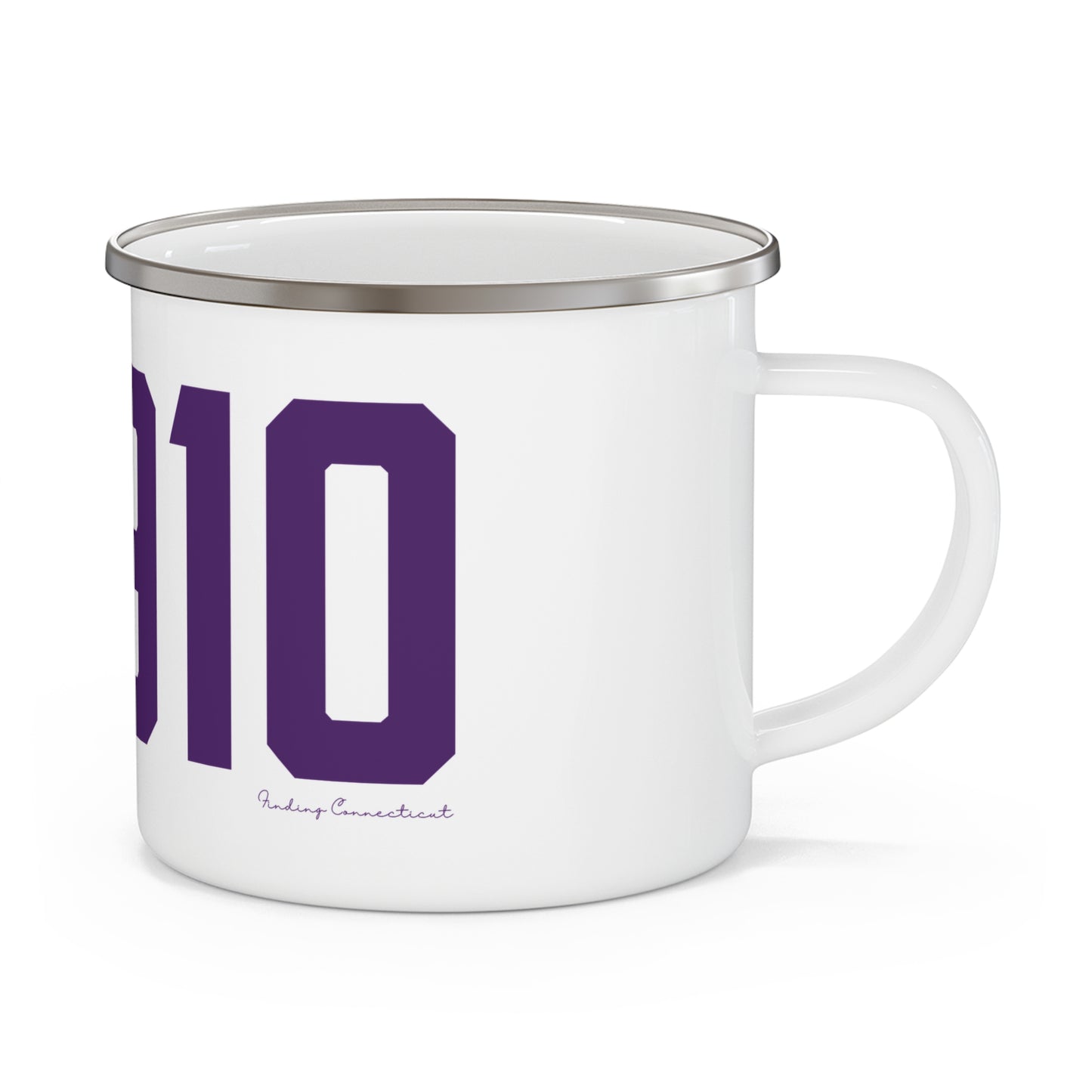 06910 Stamford Connecticut Zip Code Enamel Camping Mug