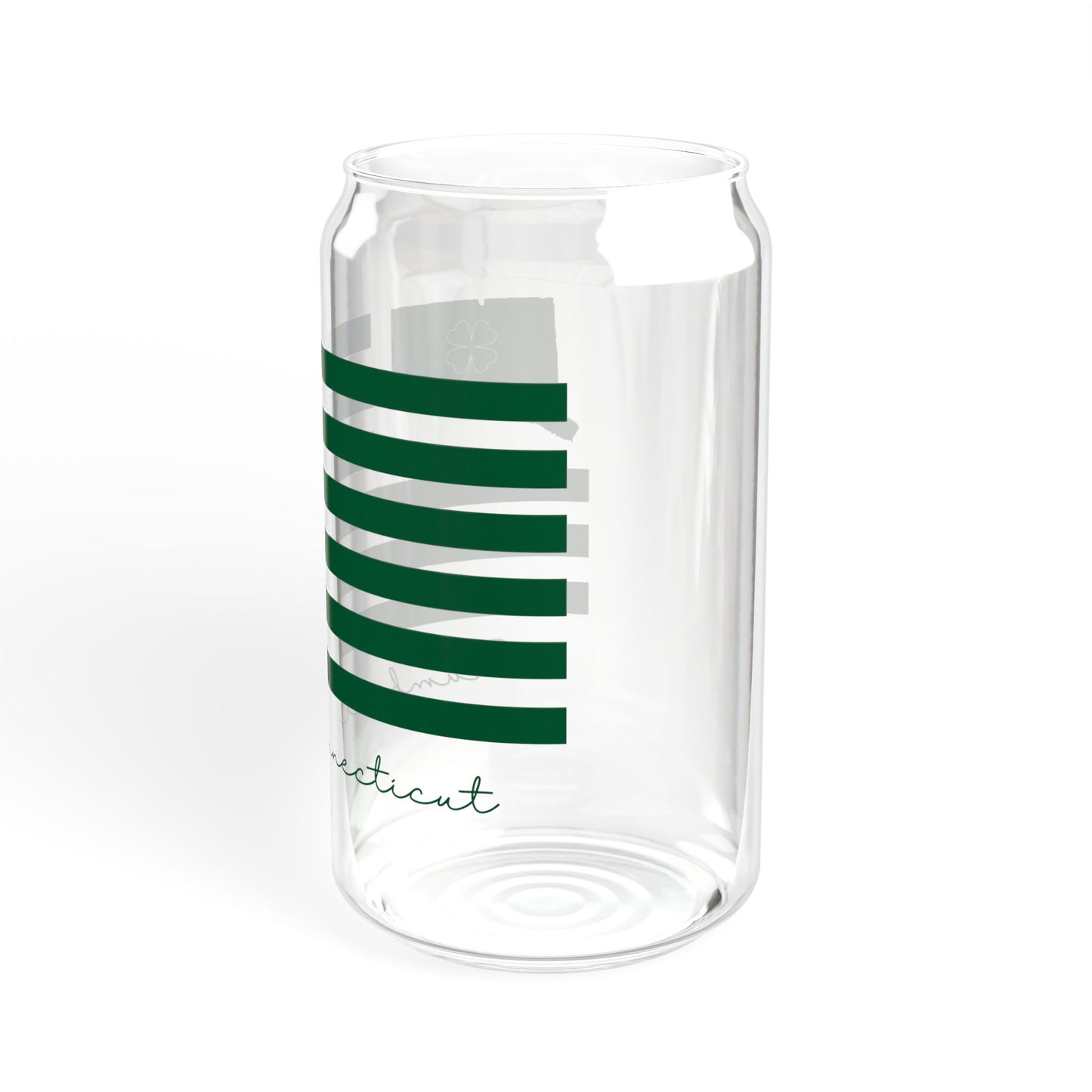 Trumbull Connecticut St Patrick’s Day Flag Sipper Glass, 16oz