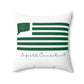 Enfield Connecticut St. Patrick’s Day Flag Spun Polyester Square Pillow