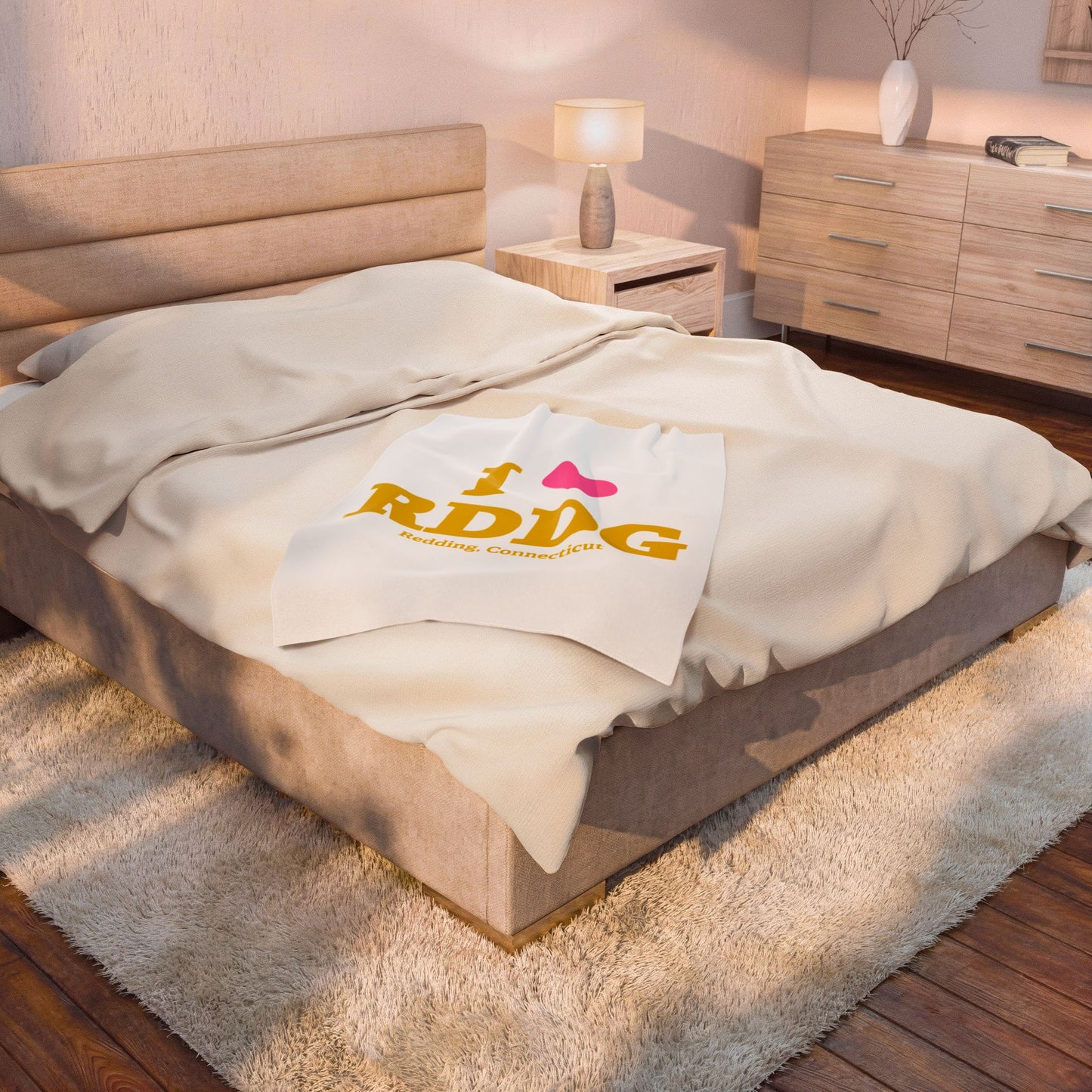 I Heart RDDG Velveteen Plush Blanket