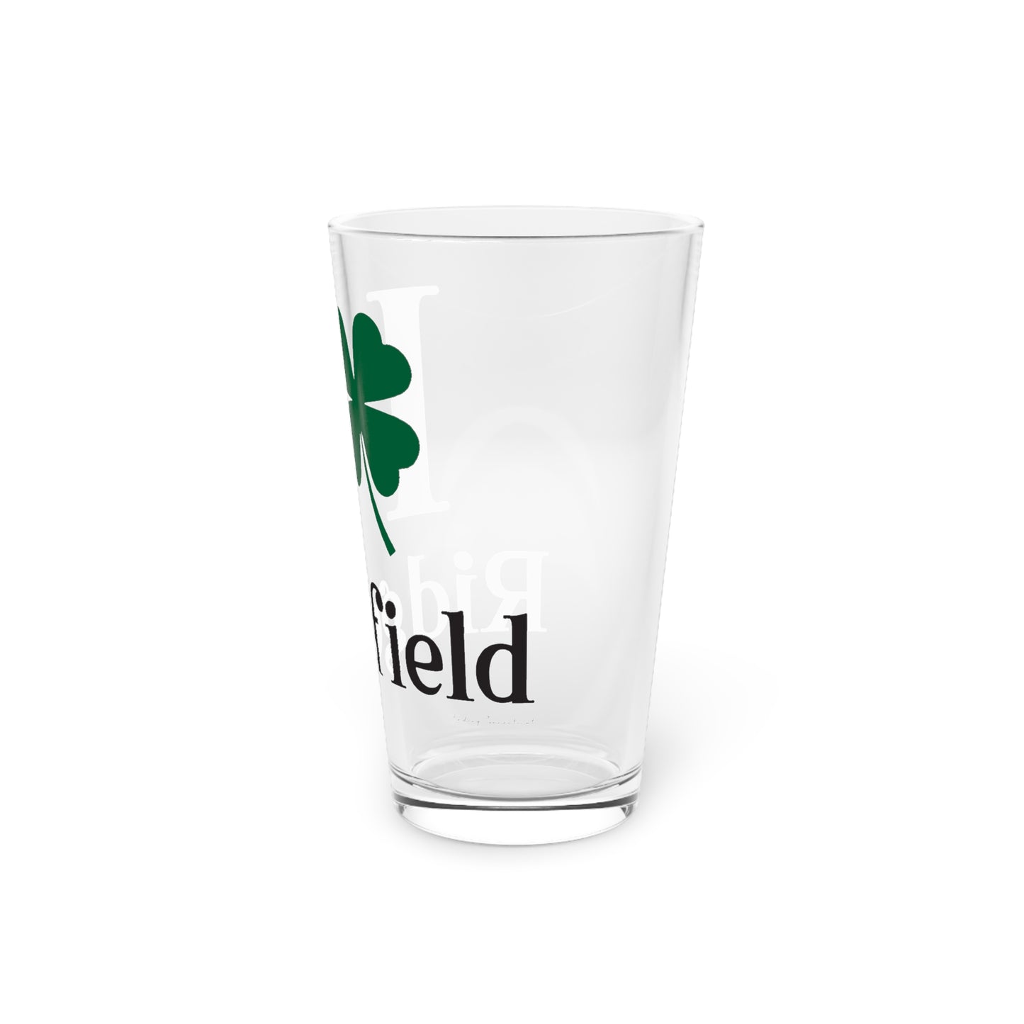 I Clover Ridgefield Pint Glass, 16oz
