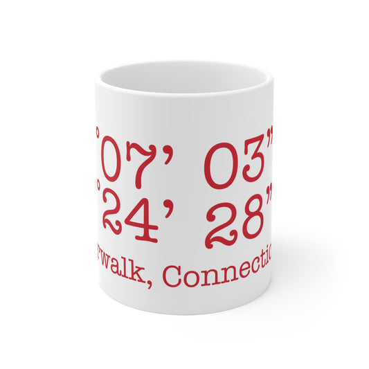Norwalk Coordinates Mug 11oz