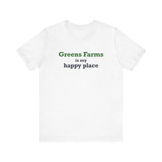Greens Farms is my Happy Place Unisex Jersey Short Sleeve T-Shirt